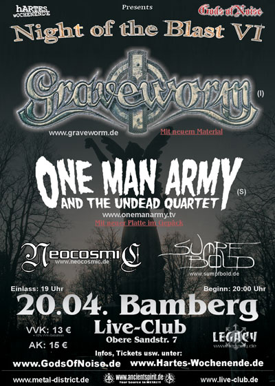 One Man Army Live @ Bamberg