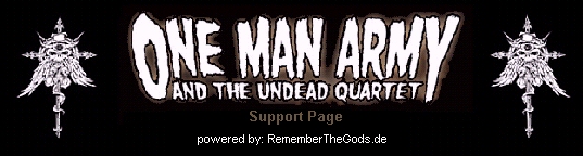 One Man Army Support Page